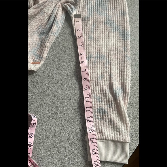 Danskin Marble Print Waffle 2pc Pj Set Size Large - Picture 12 of 15